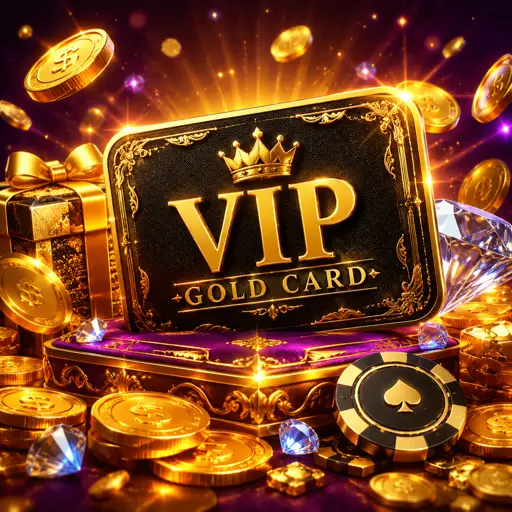 Cartão dourado de membro VIP da T46 Cassino